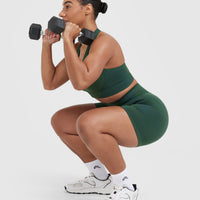 Classic Seamless 2.0 Mid Shorts | Evergreen Marl