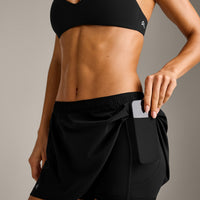 AirMove™ Skort with Pockets | Black