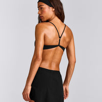 EasyLift™ Ultra Minimal Bralette with Grey Logo | Black