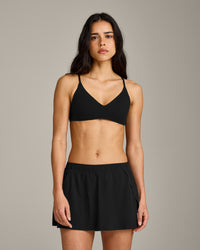 EasyLift™ Ultra Minimal Bralette with Grey Logo | Black
