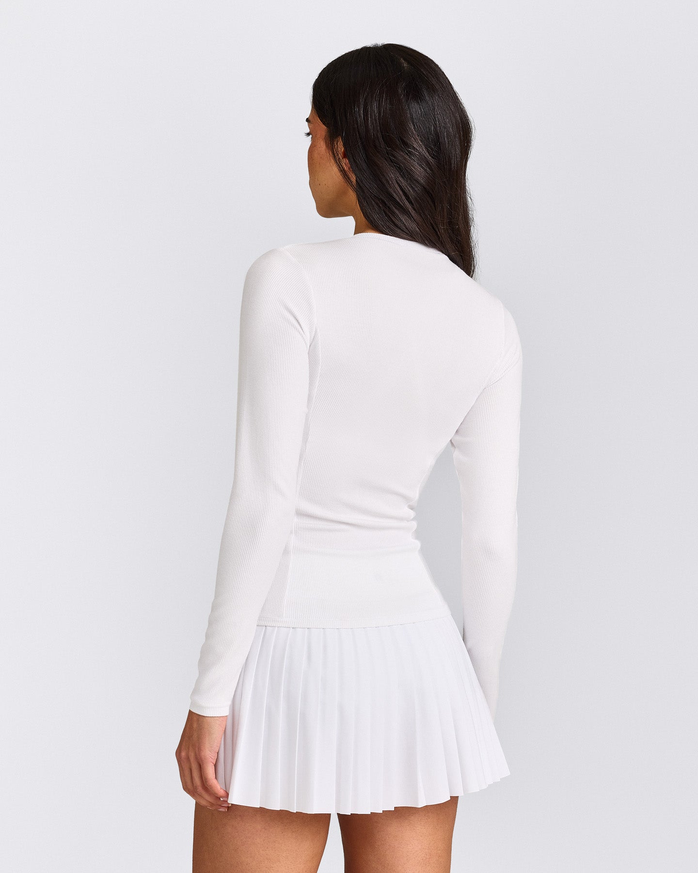 Mellow™ Rib Long Sleeve Cardigan | White
