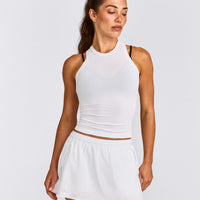 Oner Seamless Fitted Vest | White