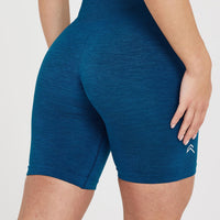 Classic Seamless 2.0 Cycling Shorts | Petrol Blue Marl
