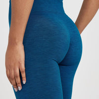 Classic Seamless 2.0 Leggings | Petrol Blue Marl