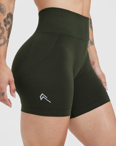 Khaki deals spandex shorts