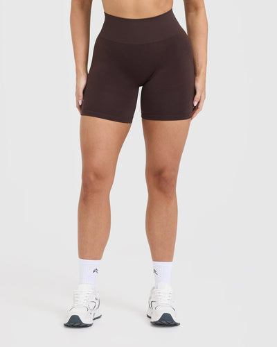 Effortless Seamless Shorts | Plum Brown