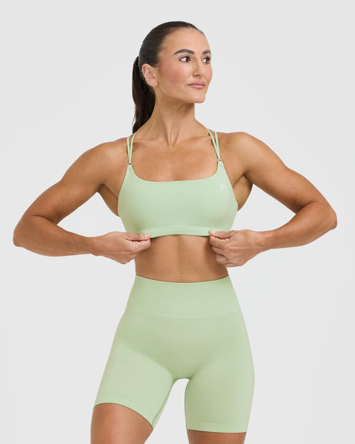 Oner Modal Everyday Cross Over Bralette | Mint Green