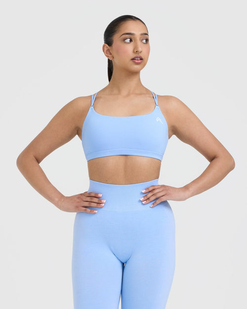 Oner Modal Everyday Cross Over Bralette | Powdered Blue