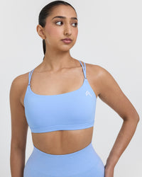 Everyday Cross Over Bralette | Powdered Blue