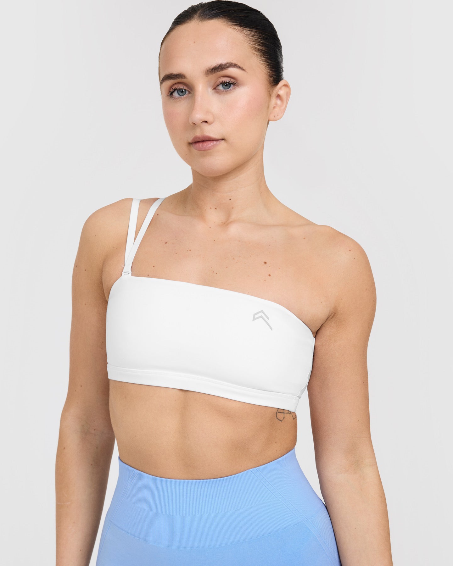 White Bandeau Bralette Removable Bra Pads Oner Active Uk