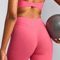 UnifiedMove™ Wrap Flared Bottoms with Reflective Logo | Hot Girl Pink