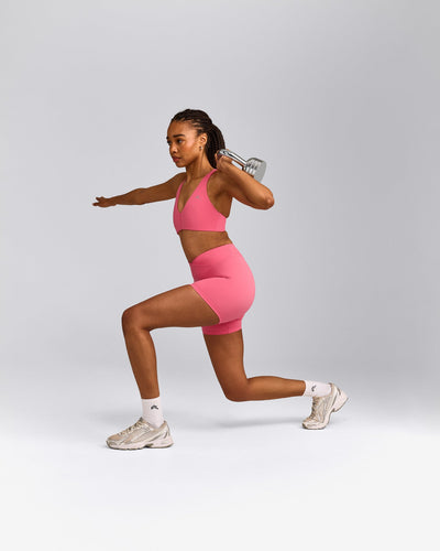 UnifiedMove™ Wrap Shorts 6" with Reflective Logo | Hot Girl Pink