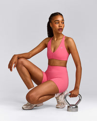 UnifiedMove™ Wrap Shorts 6" with Reflective Logo | Hot Girl Pink