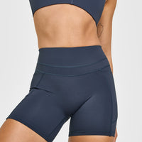 UnifiedMove™ High Waisted Pocket Shorts 6" | True Blue