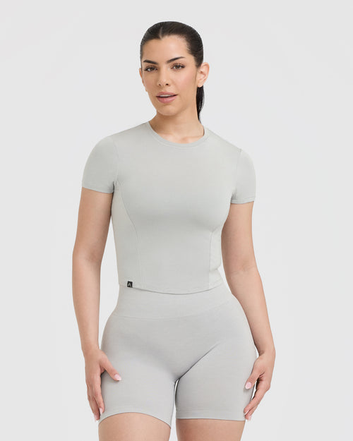 Oner Modal Mellow™ Soft Mid Short Sleeve T-Shirt | Light Grey