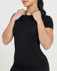 Mellow Soft Short Sleeve T-Shirt | Black