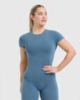 Mellow™ Soft Short Sleeve T-Shirt | Moonstone Blue