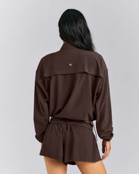 AirMove™ 1/2 Zip Jacket with Bonding | 70% Cocoa