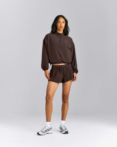 AirMove™ 1/2 Zip Jacket with Bonding | 70% Cocoa