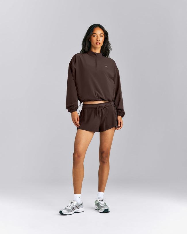 AirMove™ 1/2 Zip Jacket with Bonding | 70% Cocoa