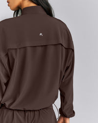 AirMove™ 1/2 Zip Jacket with Bonding | 70% Cocoa