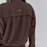AirMove™ 1/2 Zip Jacket with Bonding | 70% Cocoa