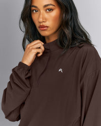 AirMove™ 1/2 Zip Jacket with Bonding | 70% Cocoa