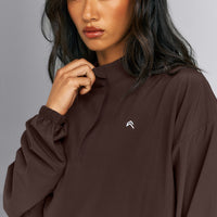 AirMove™ 1/2 Zip Jacket with Bonding | 70% Cocoa