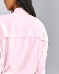 AirMove™ 1/2 Zip Jacket with Bonding | Soft Girl Pink