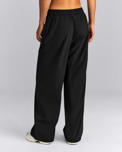 AirMove™ Straight Leg Drawcord Trousers | Black