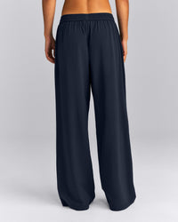 AirMove™ Straight Leg Drawcord Trousers | True Blue