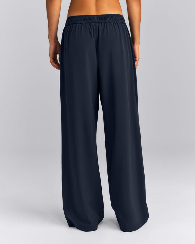 AirMove™ Straight Leg Drawcord Trousers | True Blue
