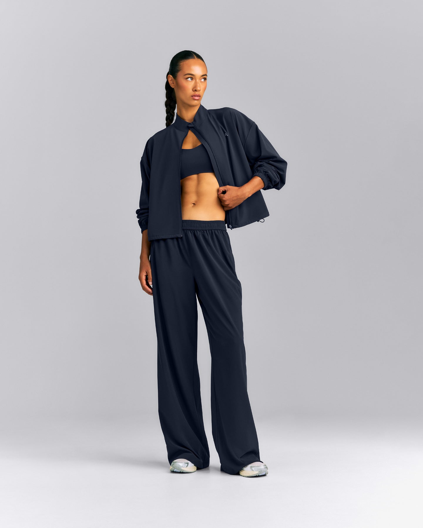 AirMove™ Straight Leg Drawcord Trousers | True Blue