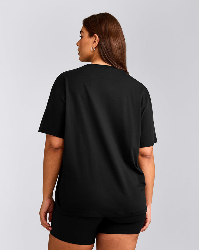 Classic Oversized Lightweight T-Shirt | Black