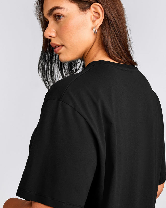 Classic Oversized Lightweight T-Shirt | Black