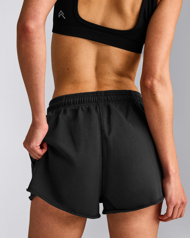 Cotton Vintage Lounge Shorts | Washed Black
