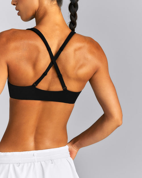 EasyLift™ Cross Back Sports Bra | Black