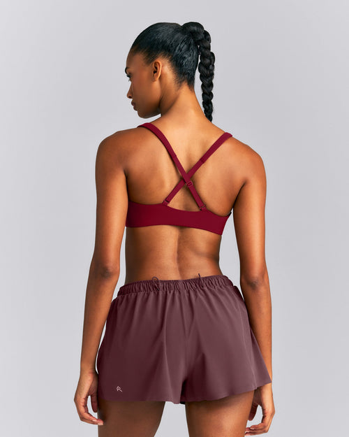 EasyLift™ Cross Back Sports Bra | Ruby Red