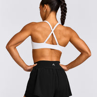 EasyLift™ Cross Back Sports Bra | White