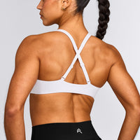 EasyLift™ Cross Back Sports Bra | White