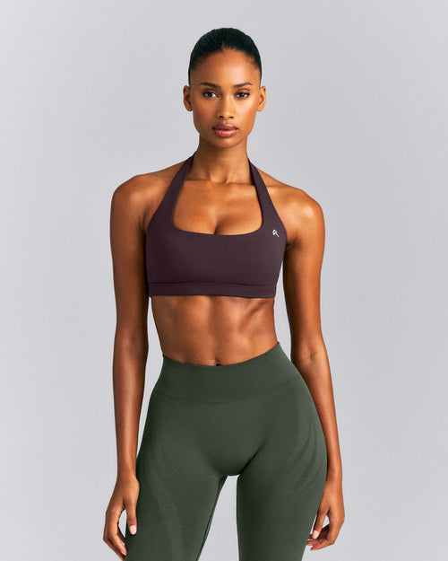 EasyLift™ Halter Bralette | Dark Umber Brown
