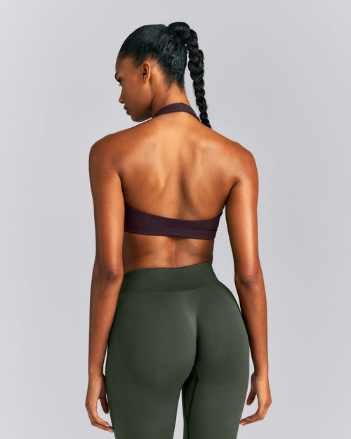 EasyLift™ Halter Bralette | Dark Umber Brown