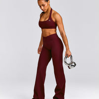 EasyLift™ Halter Bralette with Grey Logo | Rosewood
