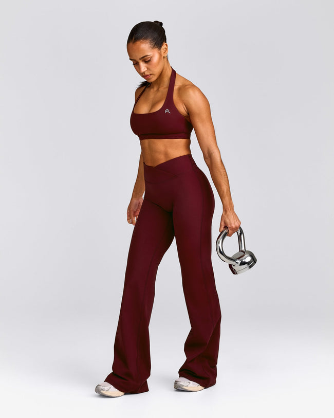 EasyLift™ Halter Bralette with Grey Logo | Rosewood