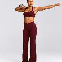 EasyLift™ Halter Bralette with Grey Logo | Rosewood
