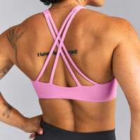 EasyLift™ High Neck Sports Bra | Power Pink