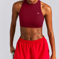EasyLift™ High Neck Sports Bra New Branding | Ruby Red