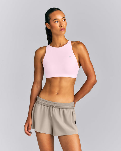 EasyLift™ High Neck Sports Bra | Soft Girl Pink