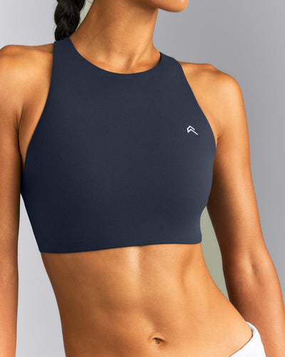 EasyLift™ High Neck Sports Bra New Branding | True Blue
