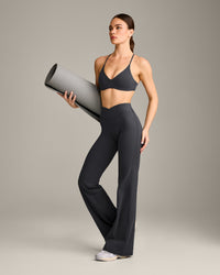 EasyLift™ Ultra Minimal Bralette with Grey Logo | Coal